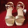 Primark Ladies Gold Espadrille Wedge sandals  Size 8/42 Brand new Image 2