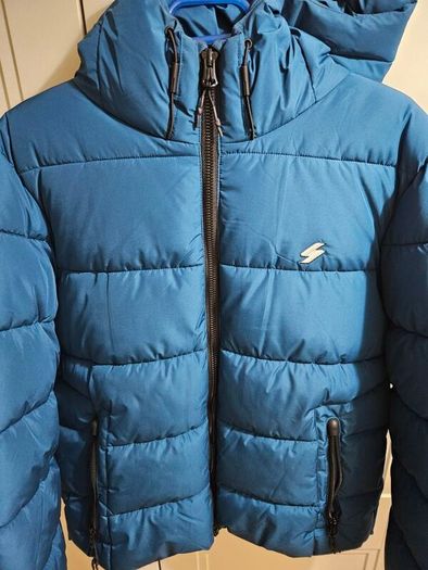 SUPERDRY Sports Jacket, Sailor Blue, large. Can be posted