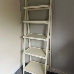 Contemporary ladder shelving unit