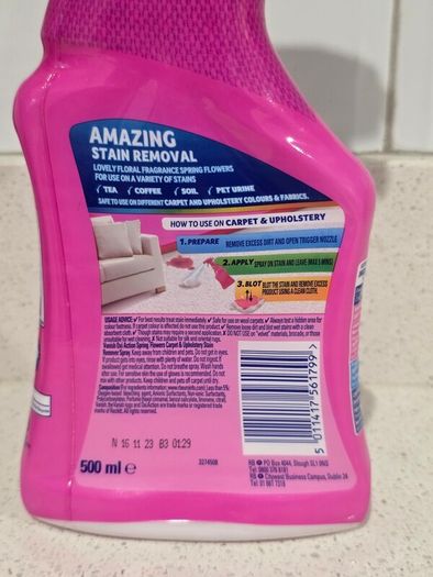 Carpet & Upholstery Cleaning Products Bundle - Vanish & Tesco