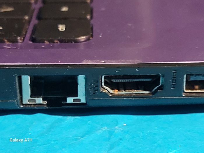 HP 15.6 inch Laptop, Purple, Model TPN-C125, Intel Pentium CPU 3825U, 1.9GHz, 4GB Ram, 300GB HDD, Windows 10, Microsoft Edge, Chrome, and VLC