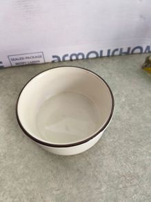 Kerry Ironstone , Celtic , Rimmed Soup Bowl, Blue Band w/Brown Trim , Ireland