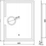 LED Bathroom Mirror Makeup Demister Image 3