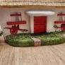 Thatched cottage  14 x 9 inches Image 8