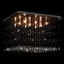 Ceiling Lamp with Crystal Beads Silver Cubic G9 Image 2