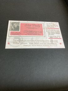 Elvis Memorabilia - Fan Club Membership Card