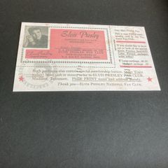 Elvis Memorabilia - Fan Club Membership Card