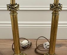 2 Brass Lamp Bases