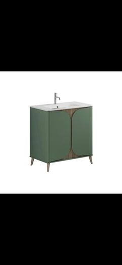 Tambour crosswater floorstanding 600 SALE 50% of rrp  with worktop are basin