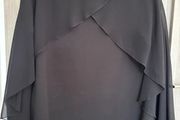 Top with cape-style overlay