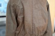 Brown bomber jacket