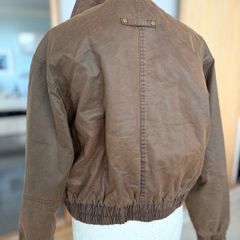 Brown bomber jacket