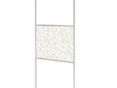 Walk-in Shower Wall ESG Glass with Stone Design 140x195 cm