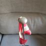 Vintage Desktop Danish Denmark Flag On Marble Base Rare V Cut Image 4