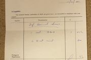 1971 GPO Philatelic Section Receipt &amp; Stamps