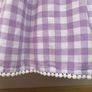Pretty purple check summer dress Image 4