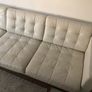 IKEA Landskrona two beige leather three-seat sofas Image 3