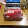 Nintendo 3DS Metallic Red with the original box, charger, and booklets Image 5