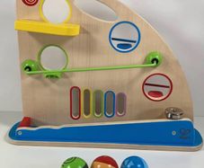 Hape Roller Derby Toy Wooden Marble Racing Toddler Montessori Educational