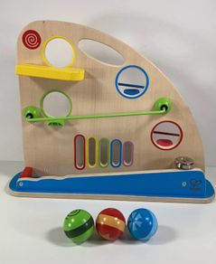 Hape Roller Derby Toy Wooden Marble Racing Toddler Montessori Educational