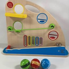 Hape Roller Derby Toy Wooden Marble Racing Toddler Montessori Educational