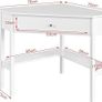 Corner desk Corner console table dressing table  Free delivery Image 2
