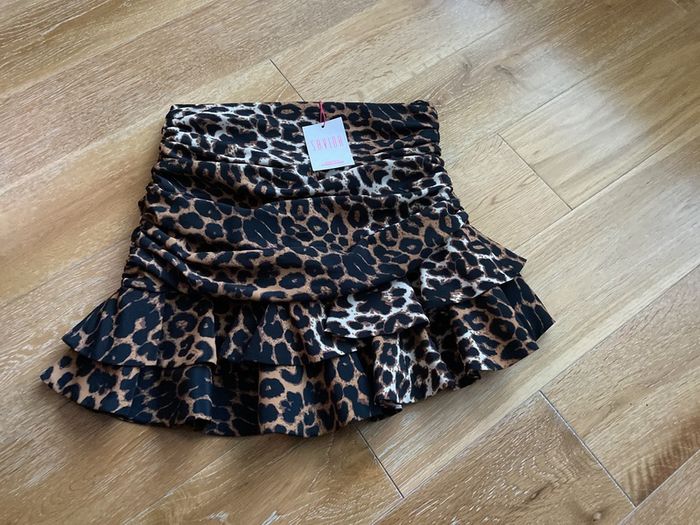 Brand New Savida Leopard Print Skirt Size Small