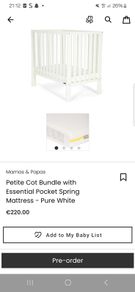 petite cot