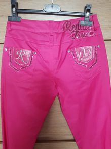Redial pink pants  satin look size s never worn
