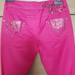 Redial pink pants  satin look size s never worn