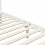 Canopy Bed Frame White Solid Pine Wood 90x200 cm Image 4
