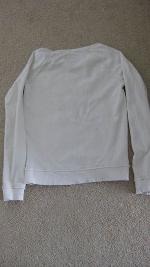 ladies cream/beige Superdry stressed look sweater size small/8 to 10