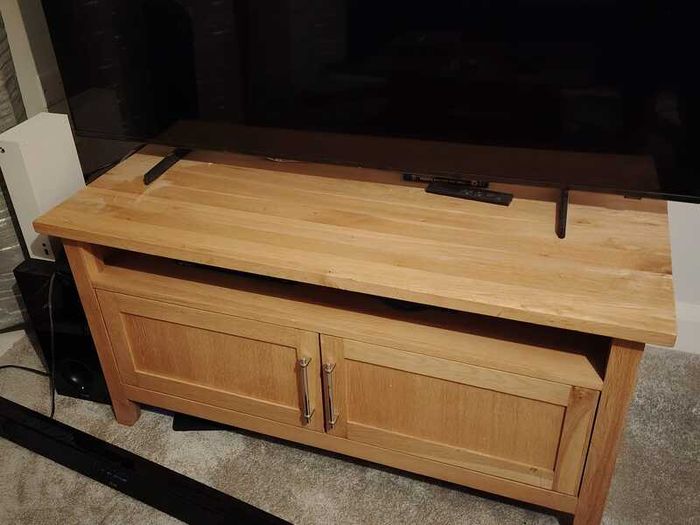 Oak TV unit