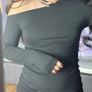 Brand New Temu Slant Shoulder Long Sleeve T-Shirt Image 6