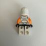 Lego Star Wars sw0522 Clone Trooper, 212th Attack Battalion (Phase 2) minifigure - Orange Arms, Dirt Stains, Scowl Image 3