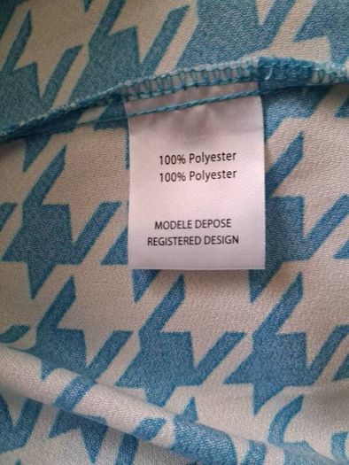 Stunning Maraislise Dress Turquoise/White Houndstooth Size 10 New Unworn
