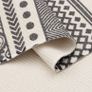 Cotton Area Runner Rug Washable Woven Boho Rug with Tassels Grey Printed Pattern Indoor Area Rug Moroccan Modern Carpet for Hallway, Living Room, Kitchen, Bedroom (FREE POSTAGE) Image 4