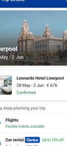 liverpool leonardo hotel 5 nights