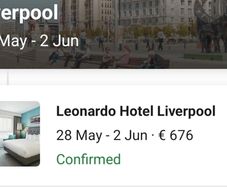 liverpool leonardo hotel 5 nights
