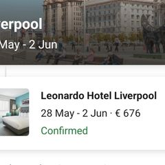 liverpool leonardo hotel 5 nights