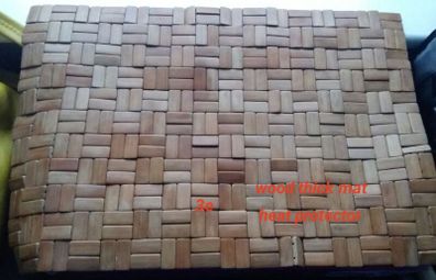 wood heat protector matt