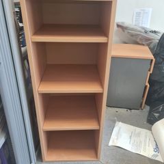 beech storage shelving cabinet