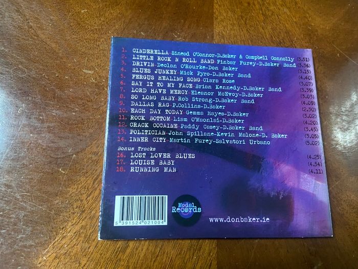 Don Baker My Songs My Friends CD Various Artists