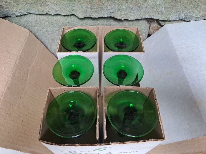 JG Durand wine glasses vintage