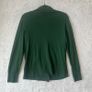 Tory Burch 100% Merino Wool Cardigan Sz XL Jewel Green Image 9