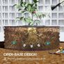 Galvanised Raised Garden Bed with Safety Edging, Outdoor Raised Planter Box with Gloves, 120 x 120 x 43cm, Cream White Image 5