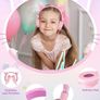 NEW SALE | Cat Ear Kids Headphones with Microphone for School, Volume Limiter 85/94dB, Wired Girls Headphones with Foldable Design Image 2