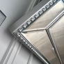 Brushed chrome ornate mirror Image 4