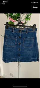 denim skirt medium