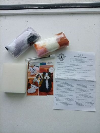 Needle Felting kit "Cats"